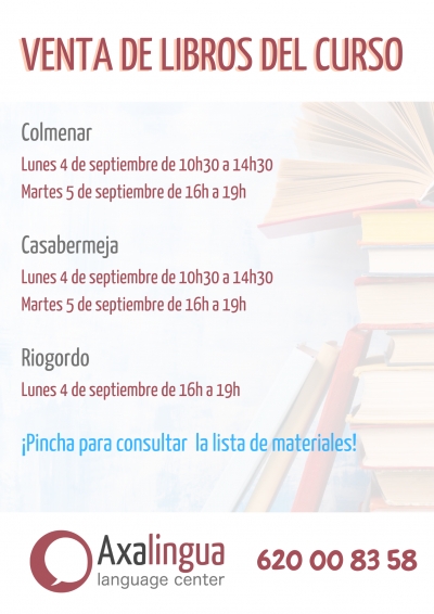 Venta de los libros