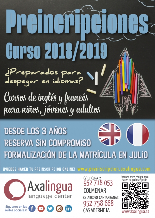 Preinscripciones curso 2018/2019