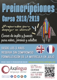 Preinscripciones curso 2018/2019