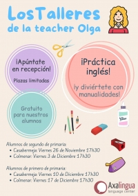 Talleres de manualidades en inglés