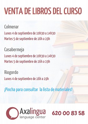 Venta de los libros